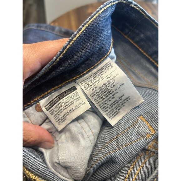 Levi Strauss Denim Jeans 31 x 34 Mens 31x34 Straight Leg Button Fly Cotton - Picture 4 of 8